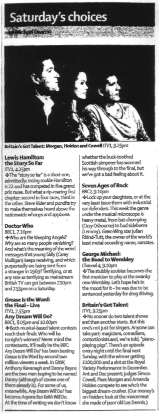 Daily Telegraph, 9 June 2007